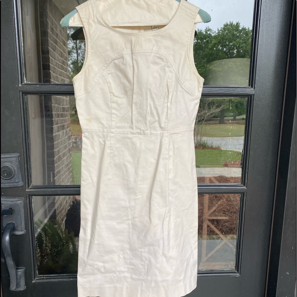 Cream Banana republic dress